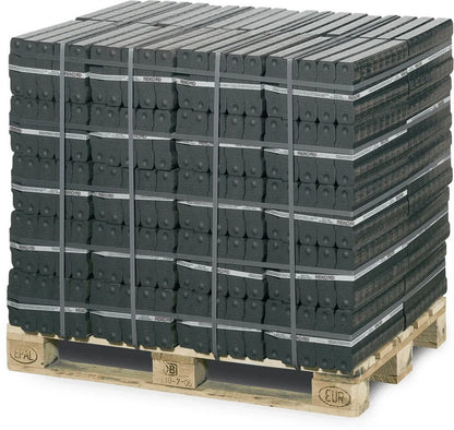 REKORD Braunkohlebriketts – 1000 kg Palette (40 x 25 kg)