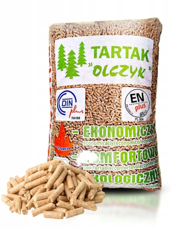 Olczyk Premium Holzpellets – 975 kg Palette (65 x 15 kg Säcke)